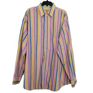 Pinstripe button down shirt 2XL